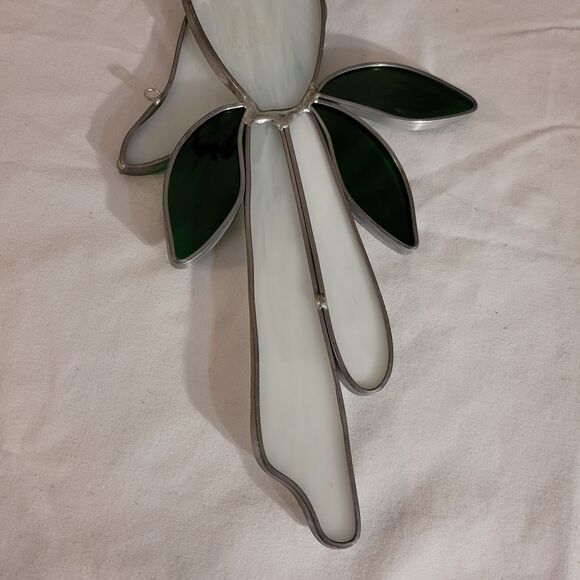 Stained Glass suncatcher lead trimmed Parrott colorful 12.5 IN - Picture 9 of 9